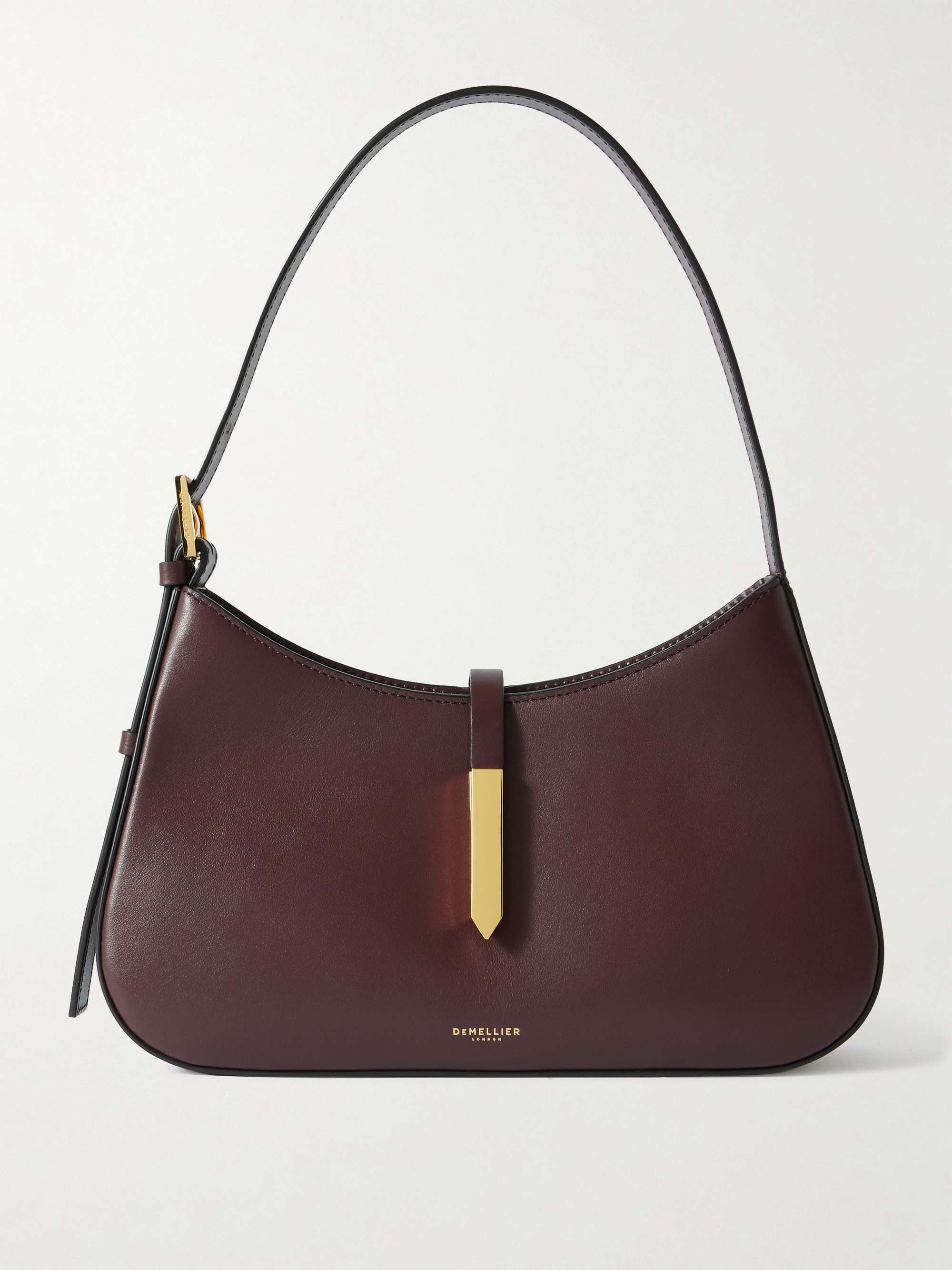 Tokyo leather shoulder bag - burgundy - One Size