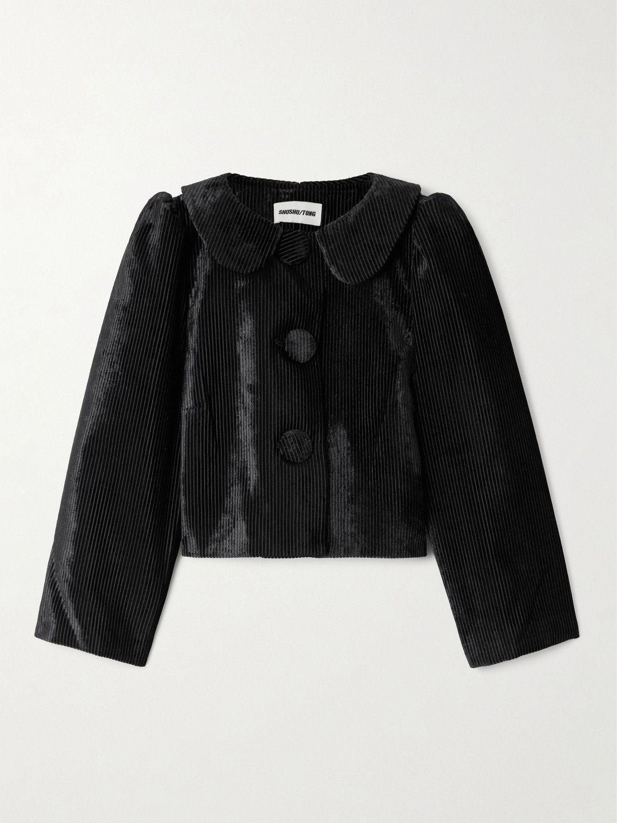 SHUSHU/TONG - Cropped Corduroy Jacket - Black