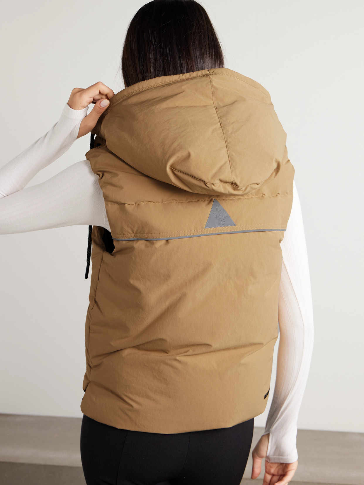 Grenoble - Arolla Hooded Appliquéd Quilted Shell Down Vest