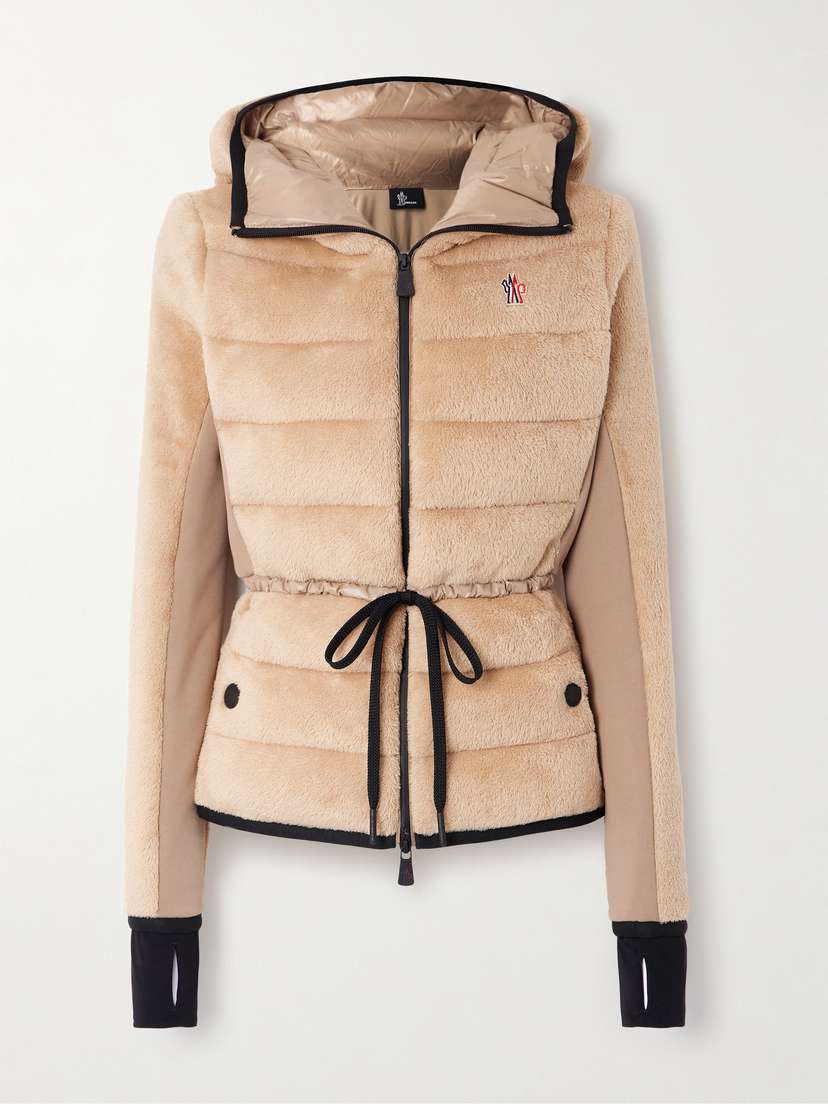Moncler Grenoble Fleece Quilted Hooded Jacket