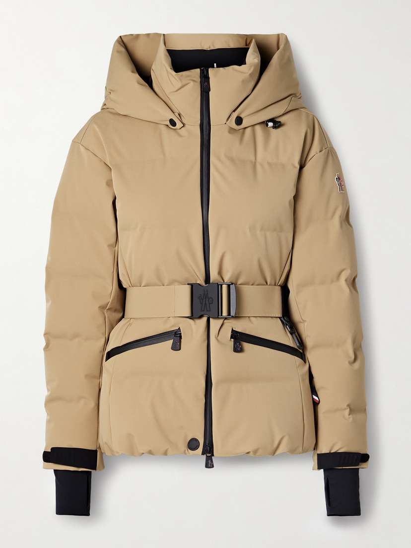 Moncler Grenoble Tolima Belted Hooded Quilted Down Ski Jacket