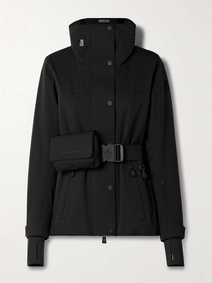 Moncler Grenoble Hainets Belted Hooded Padded Ski Jacket