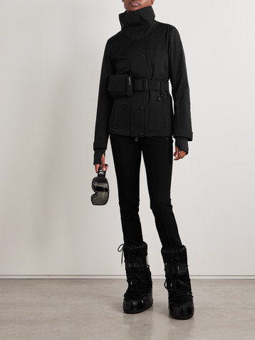MONCLER GRENOBLE Hainets belted hooded padded ski jacket