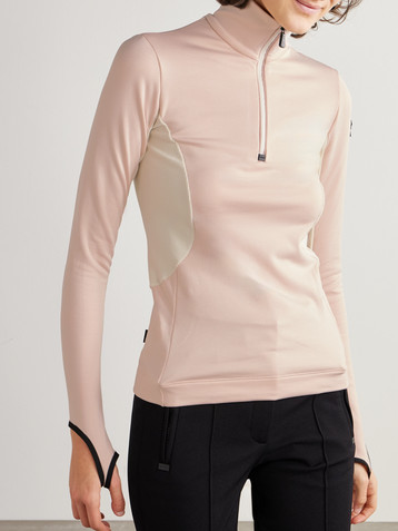 MONCLER GRENOBLE Color-block stretch-jersey base layer