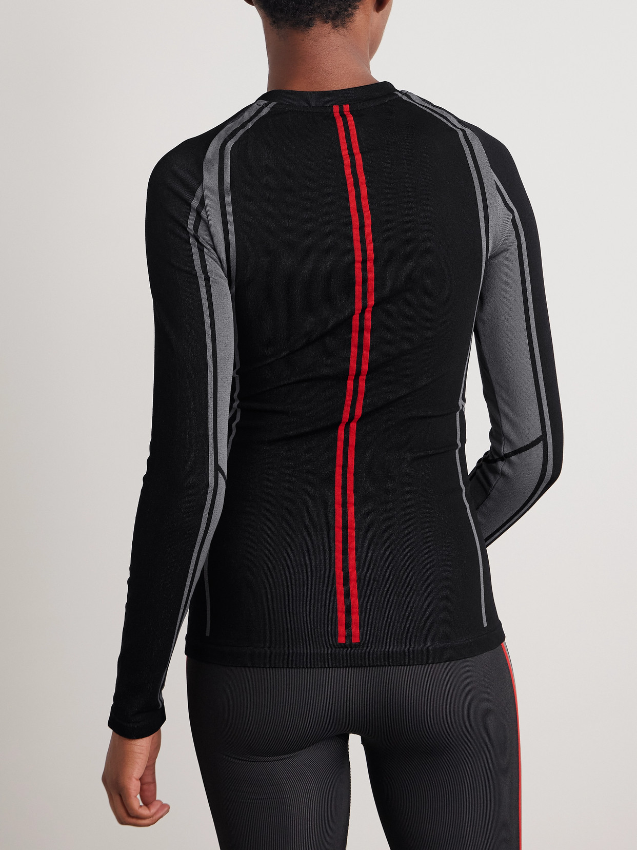 Moncler Stretch-knit Base Layer In Black