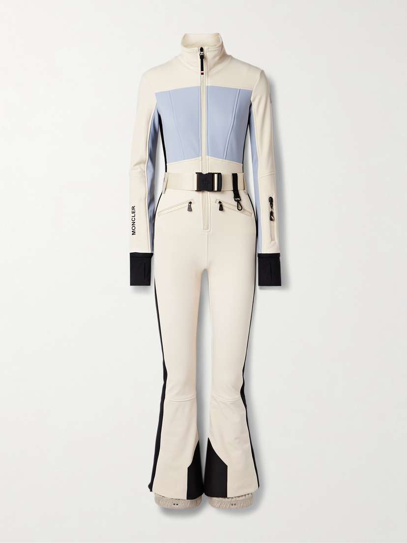 Moncler Grenoble Belted Color-block Ski Suit