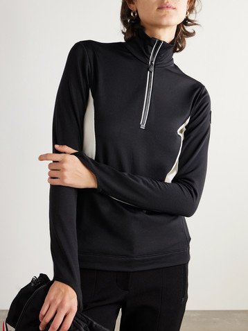 MONCLER GRENOBLE Color-block stretch-jersey base layer