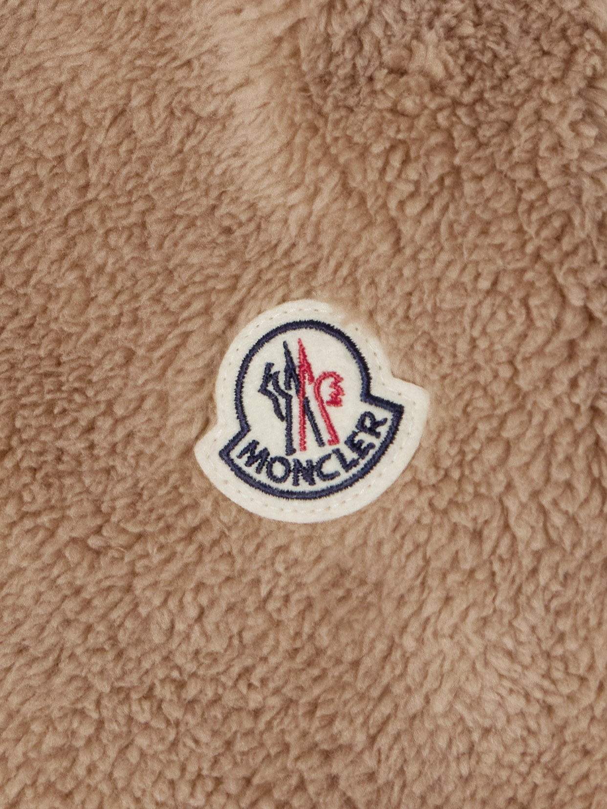 Moncler Polignac Fleece And Quilted Shell Down Jacket In Brown