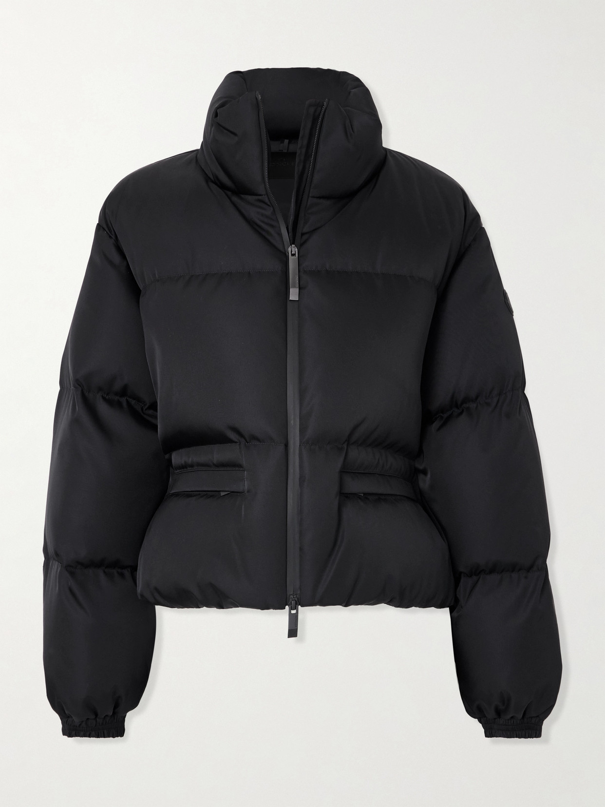 Moncler Vissec Quilted Drill Down Jacket In Black