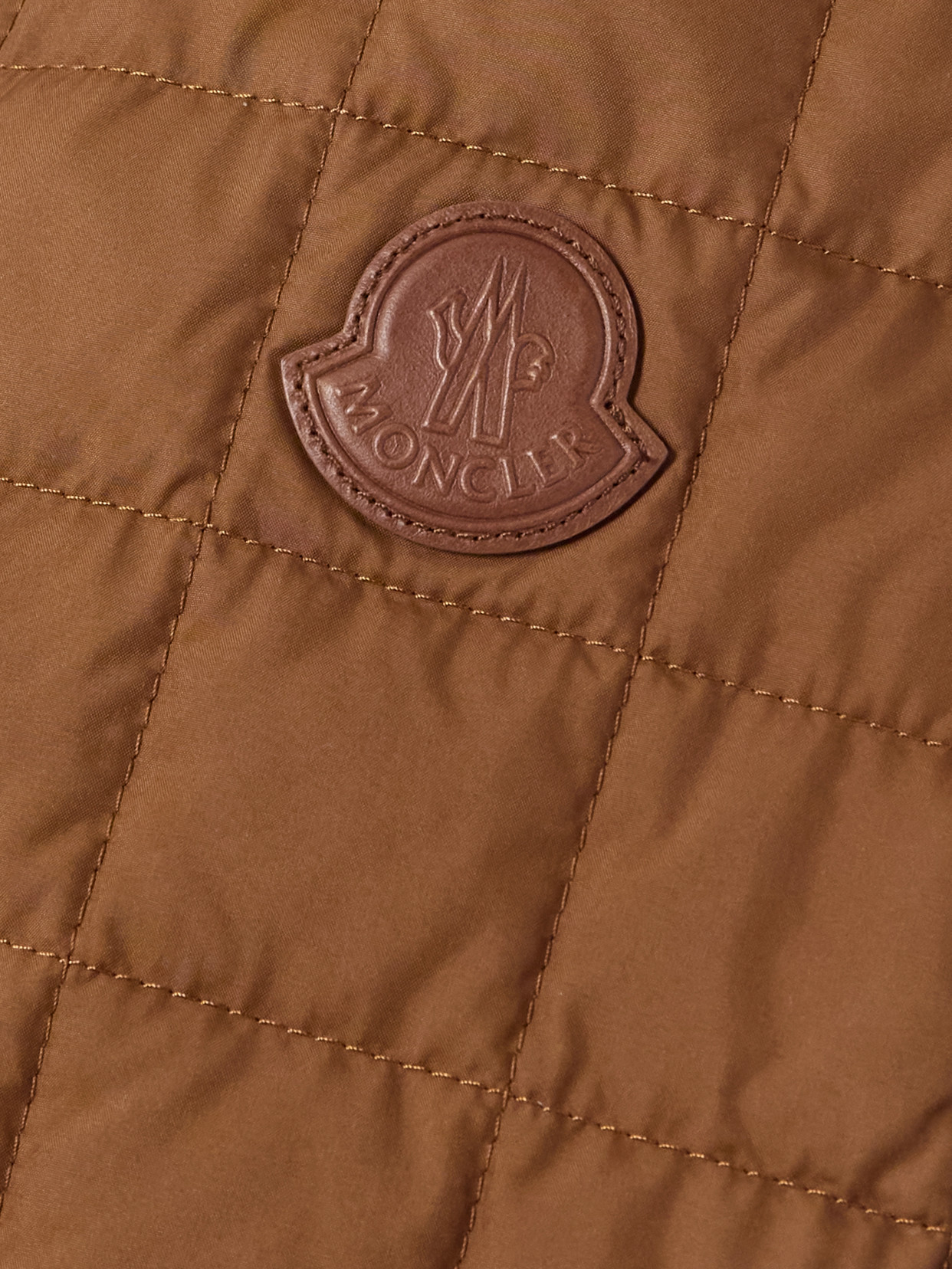 Moncler Epinal Quilted Shell Down Jacket In Metallic