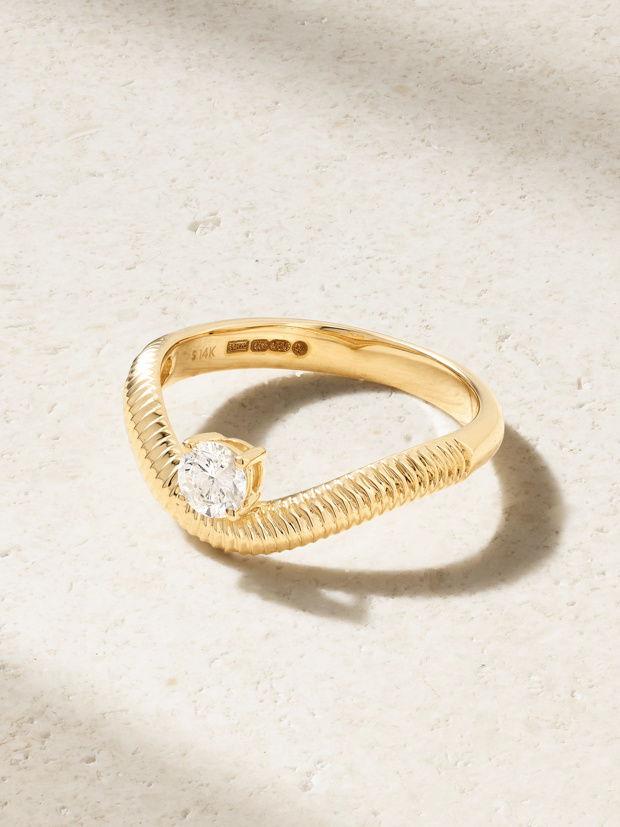 Stone And Strand Tina 14-karat Gold Diamond Ring