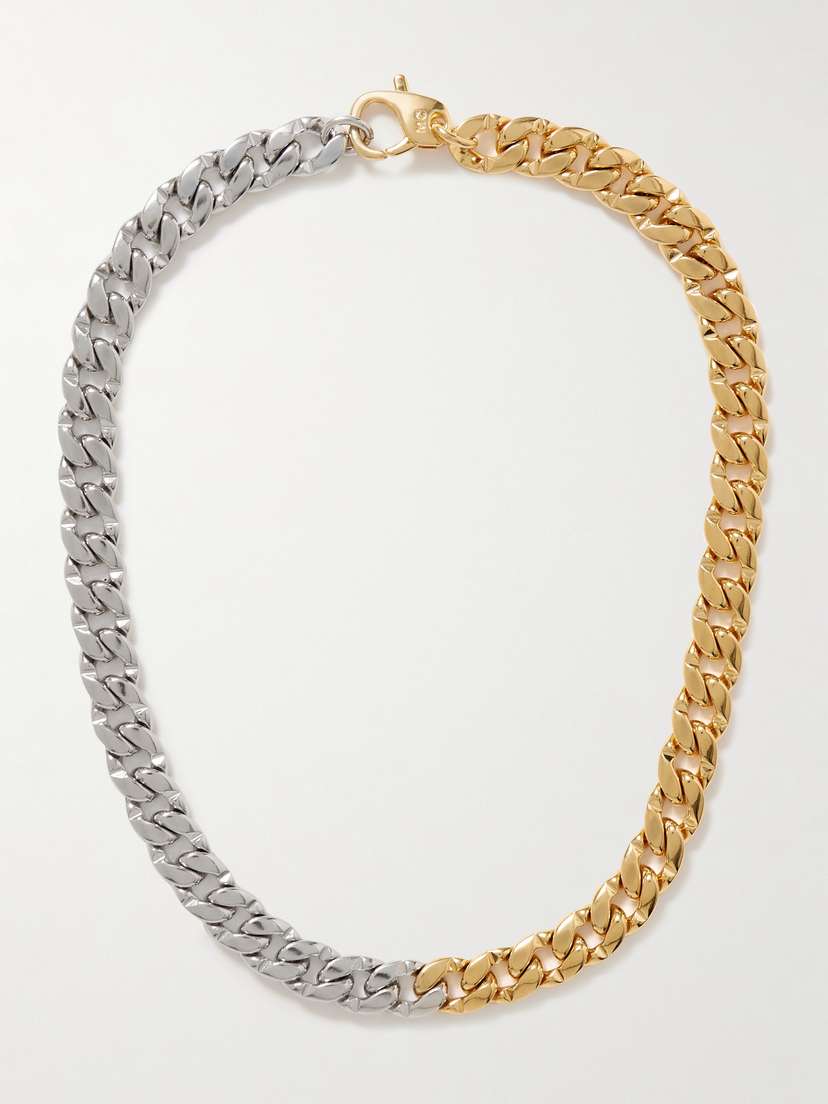 Martha Calvo Libre Gold-plated And Rhodium-plated Necklace