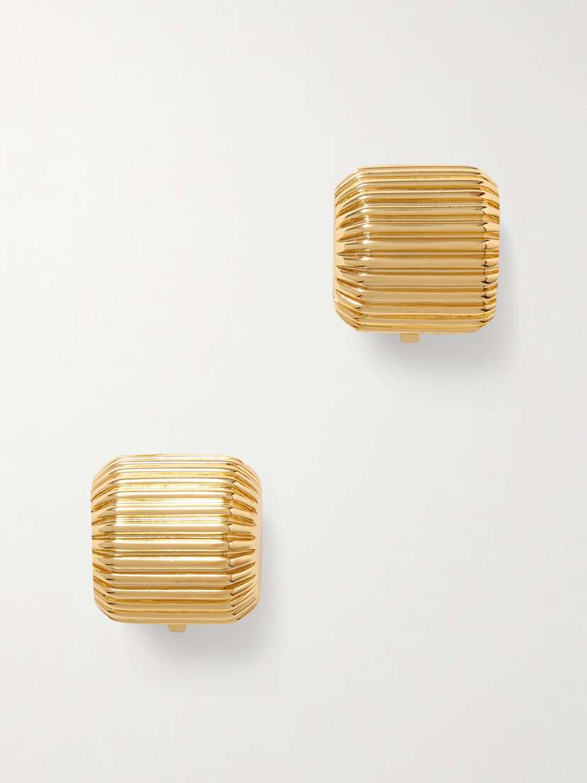 Martha Calvo Elle Gold-plated Clip Earrings