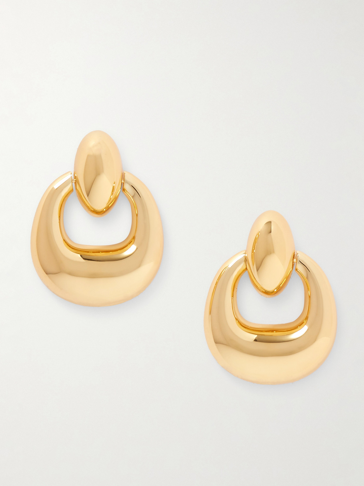 Martha Calvo - Door Knocker Gold-plated Earrings - One size