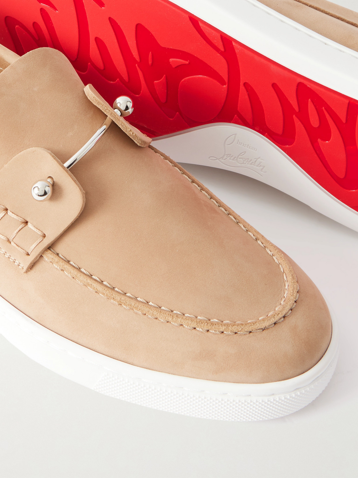 Shop Christian Louboutin Chambeliboat Suede Loafers
