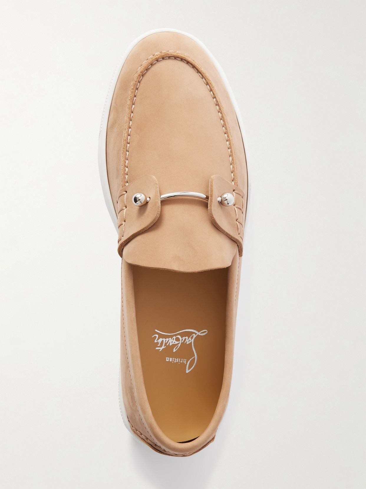 Shop Christian Louboutin Chambeliboat Suede Loafers
