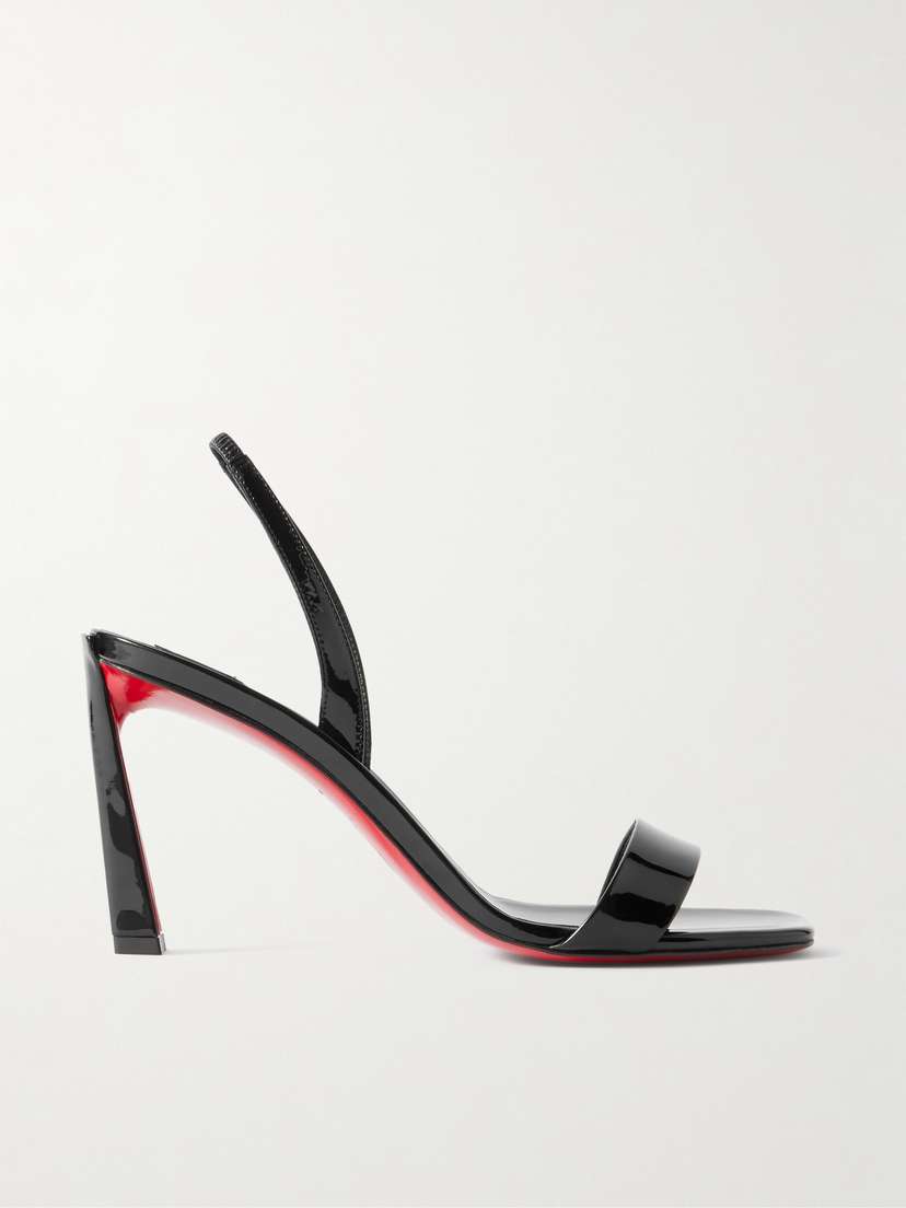 Christian Louboutin O Condora 85 Patent-leather Slingback Sandals