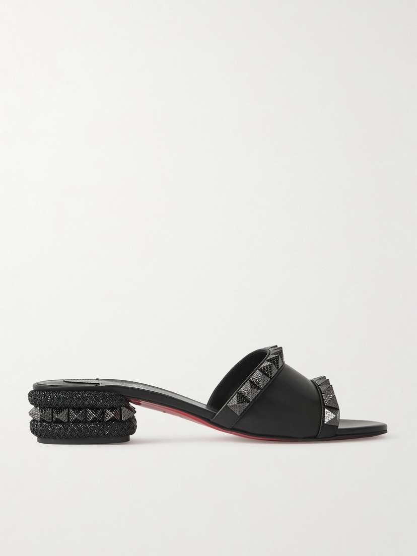 Christian Louboutin Pyramule 30 Studded Leather Mules