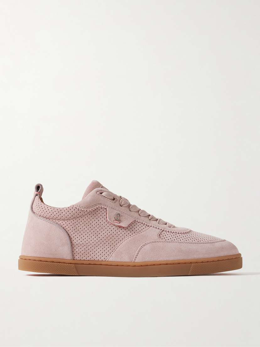 Christian Louboutin Tutti Rui Donna Perforated Suede Sneakers