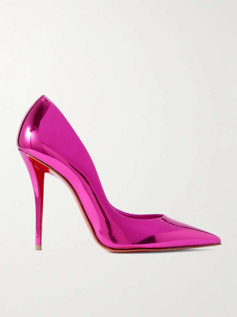 Christian Louboutin Miss Z 100 Mirrored-leather Pumps