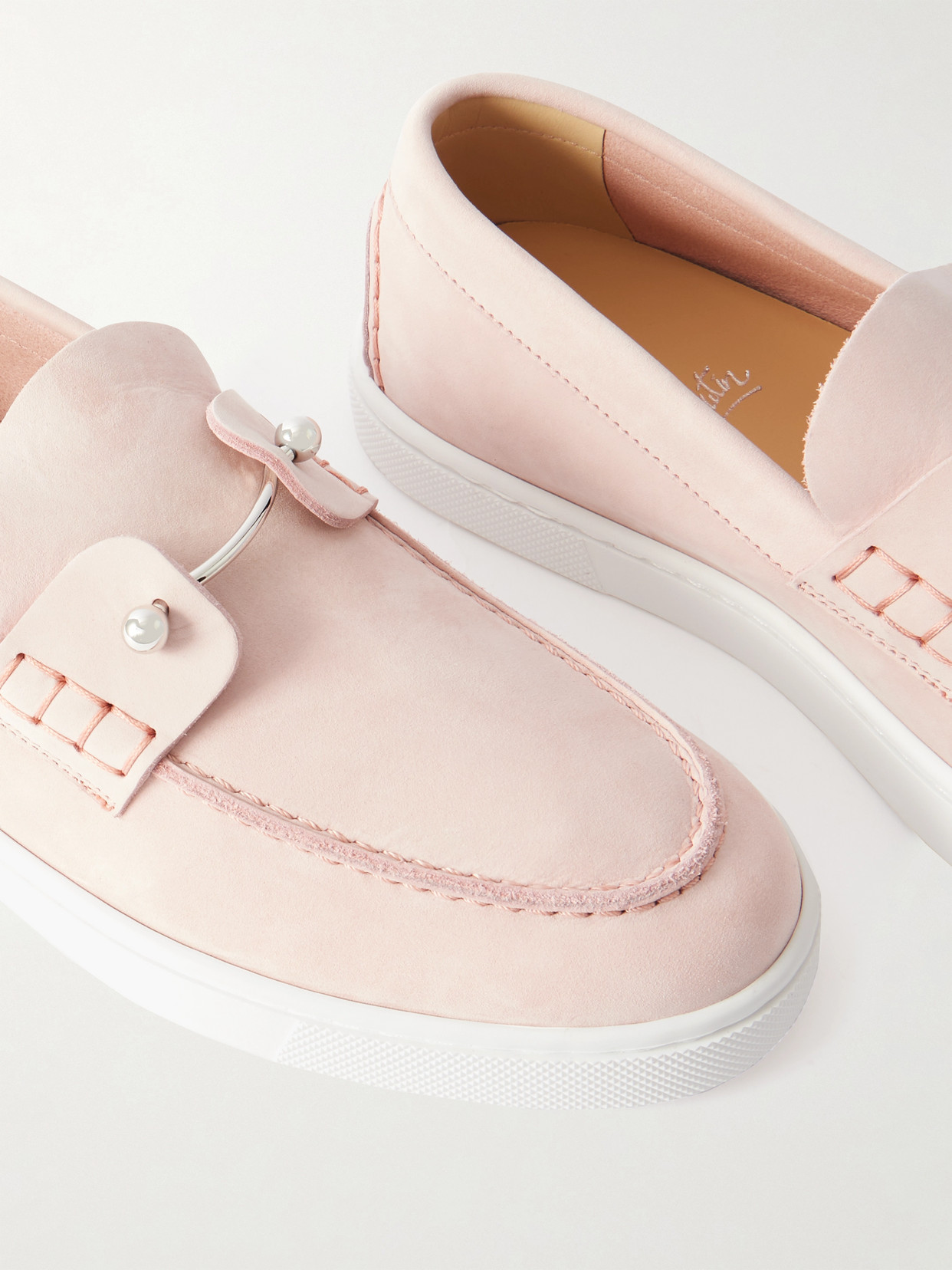 Christian Louboutin Chambeliboat Suede Loafers