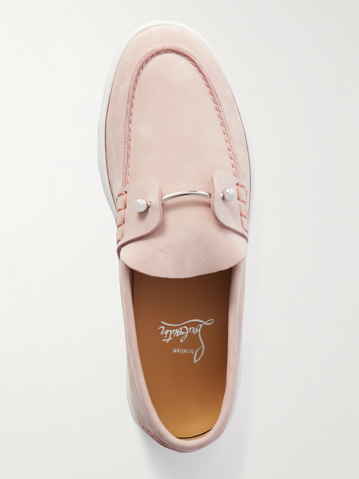 Christian Louboutin Chambeliboat Suede Loafers