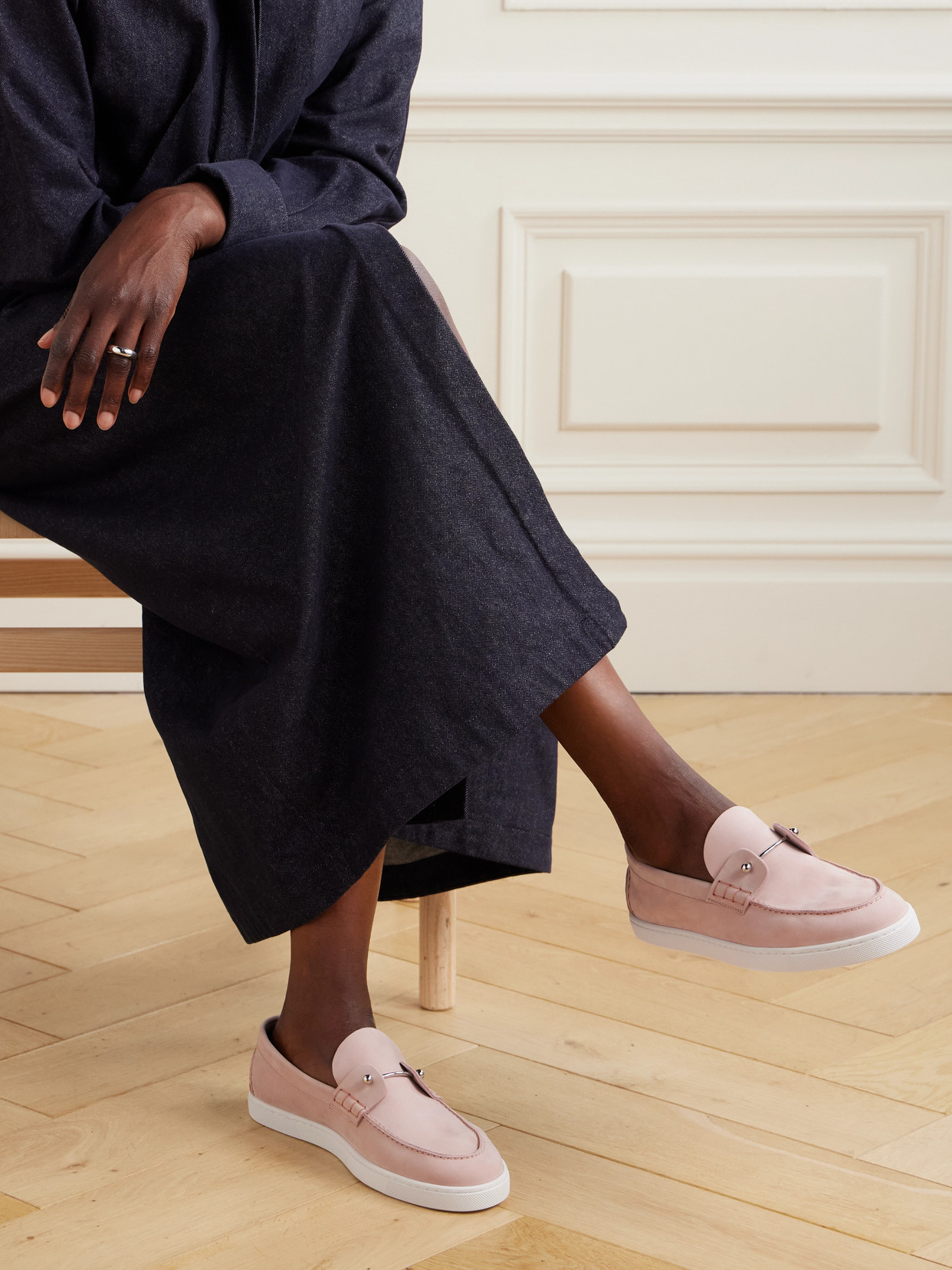 Christian Louboutin Chambeliboat Suede Loafers
