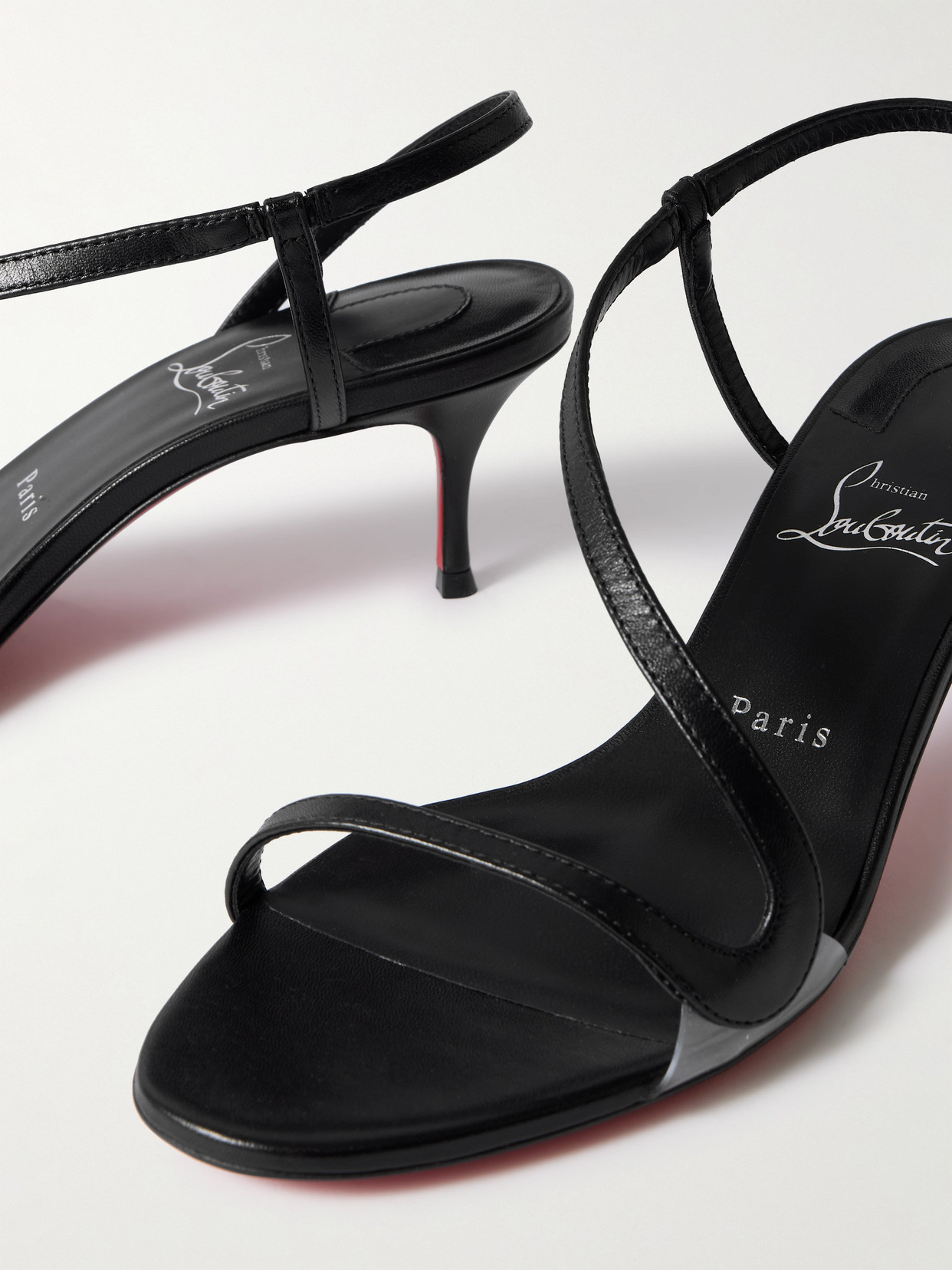 Rosalie 55 Leather And Pvc Slingback