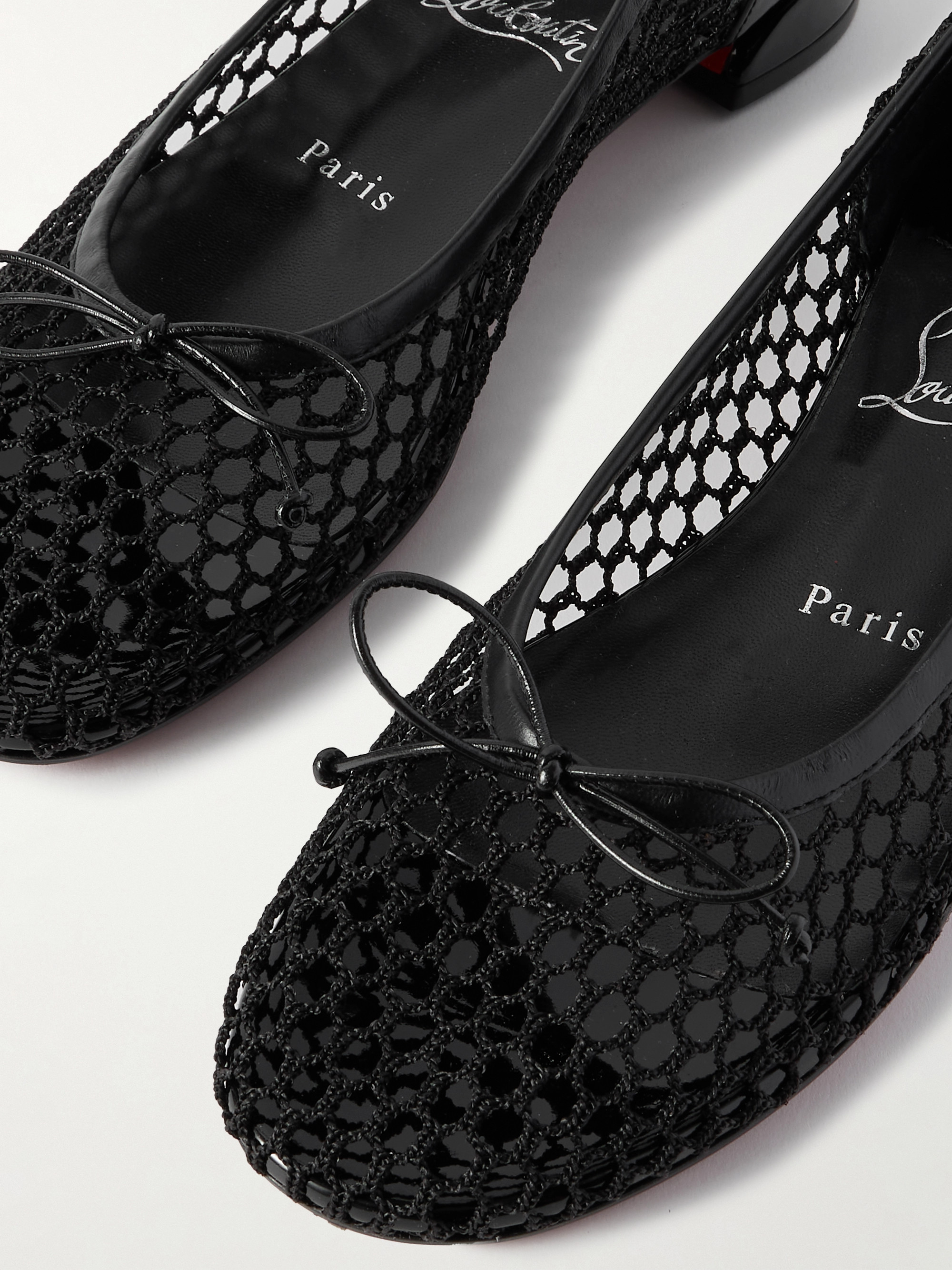 CHRISTIAN LOUBOUTIN Sweetie Jane 20 patent leather-trimmed