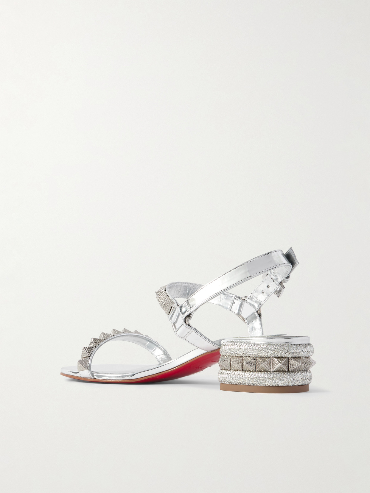 Christian Louboutin Sandal Pyrasand 30 In Silver