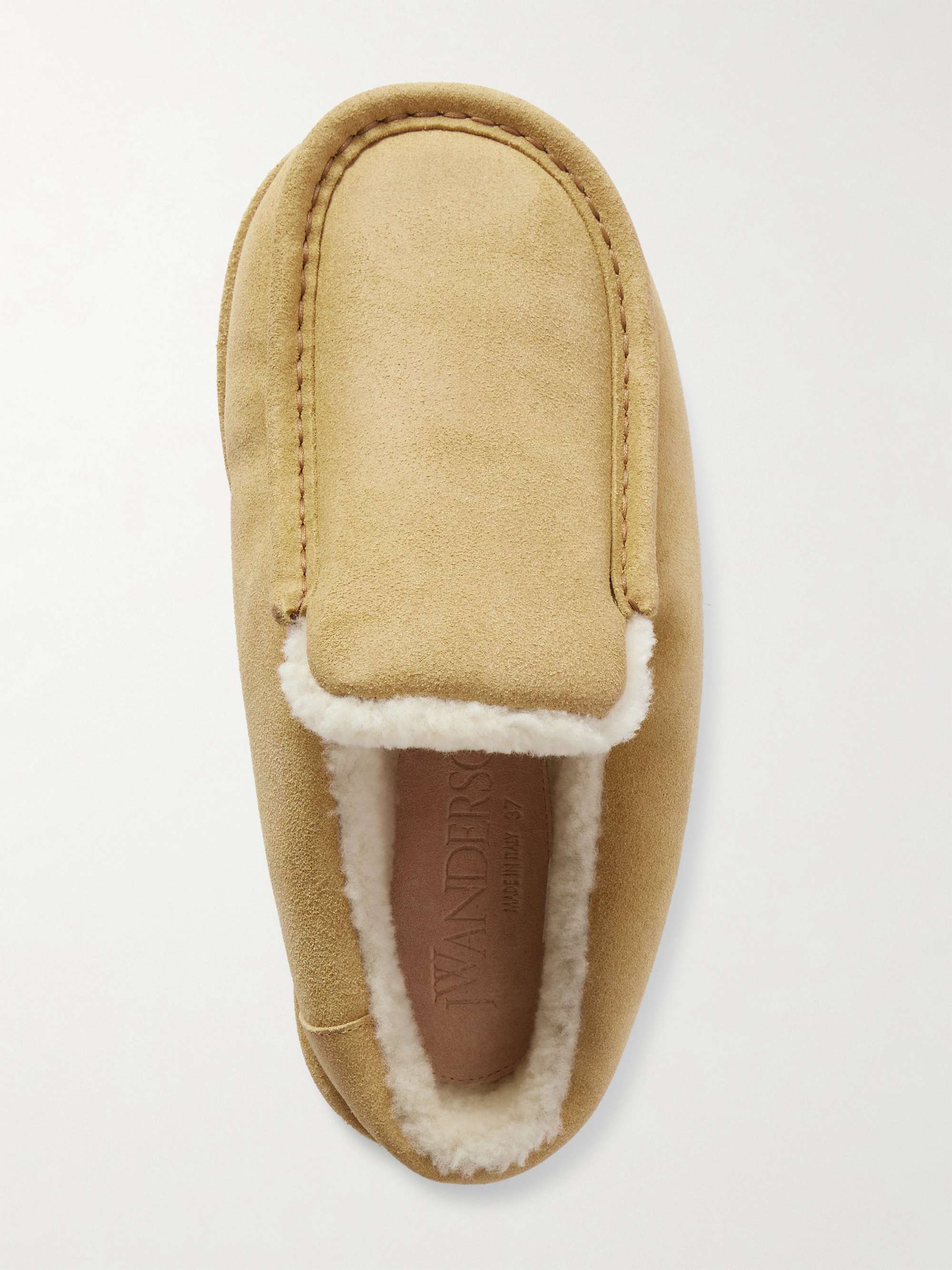 JW ANDERSON Shearling-lined suede loafers | NET-A-PORTER JW ANDERSON Shearling-lined suede loafers | NET-A-PORTER