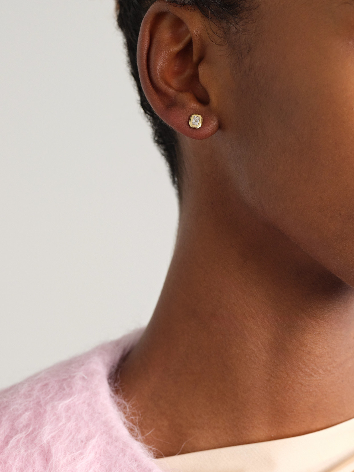 Octavia Elizabeth Nesting Gem 18-karat Recycled Gold Diamond Earrings In Gold