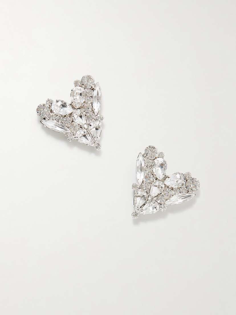 Jennifer Behr Hera Silver-plated Crystal Earrings