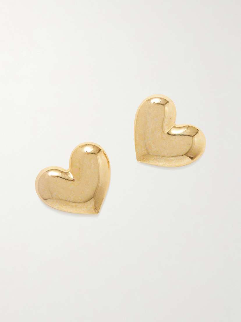 Jennifer Behr Hart Gold-plated Earrings