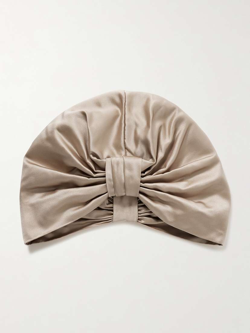 Jennifer Behr Sasha Gathered Duchesse-satin Hair Wrap