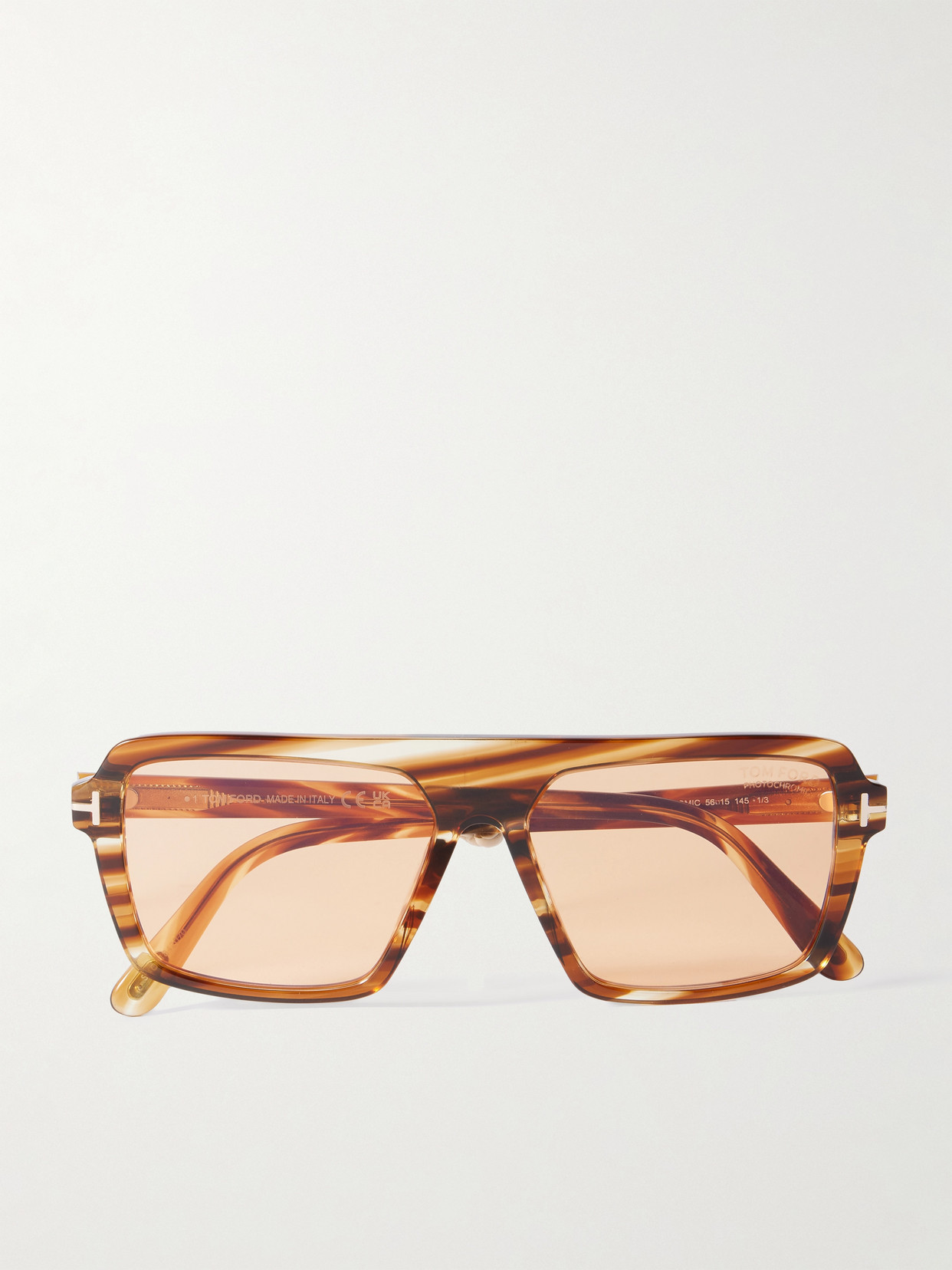 Tom Ford Vincent Square-frame Tortoishell Acetate And Gold-tone Sunglasses In Tortoiseshell