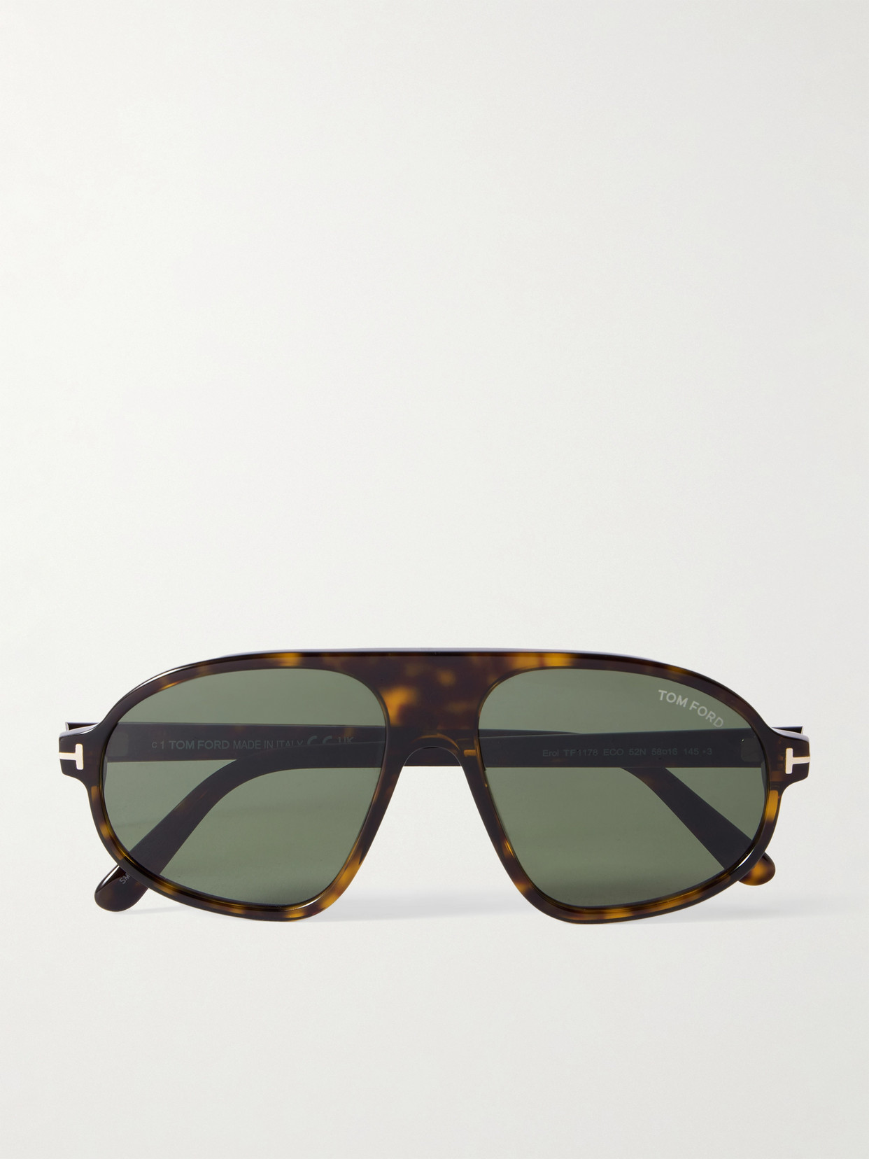 Tom Ford Erol Aviator-style Tortoishell Acetate Sunglasses In Tortoiseshell