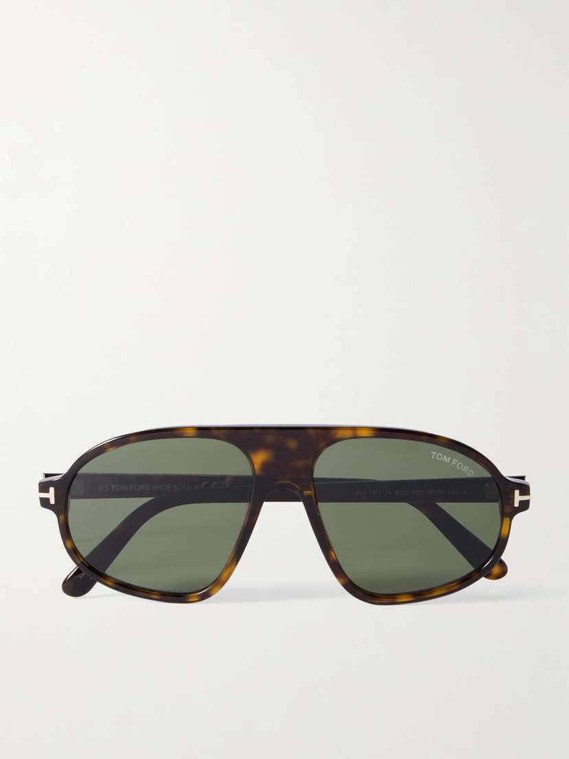 Tom Ford Erol Aviator-style Tortoishell Acetate Sunglasses