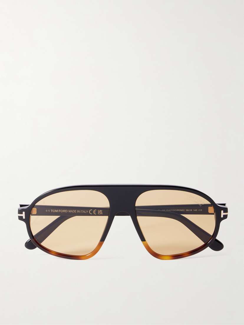 Tom Ford Erol Aviator-style Tortoishell Acetate Sunglasses