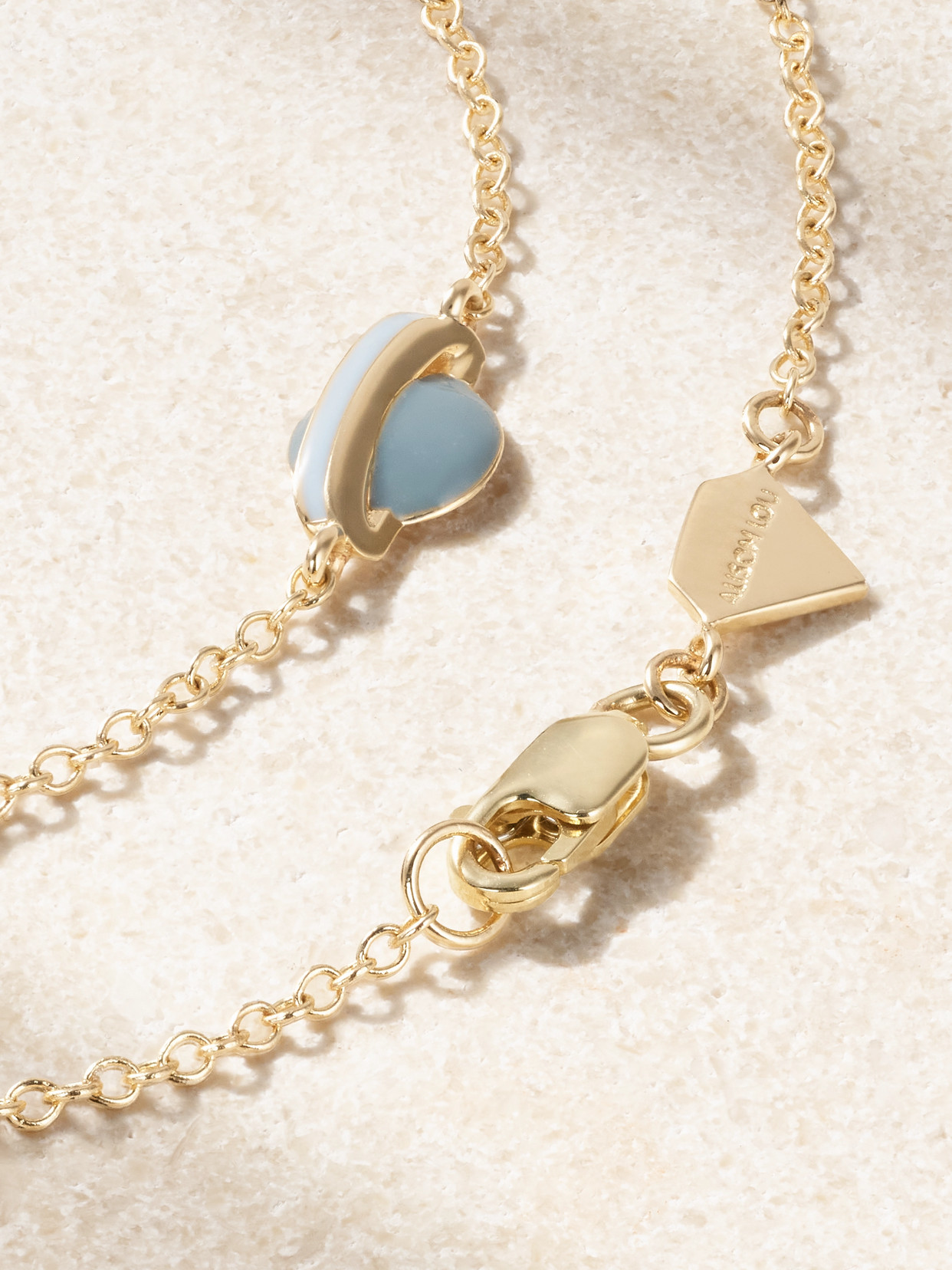 Alison Lou Nightsky By The Yard 14-karat Gold And Enamel Bracelet In Gold