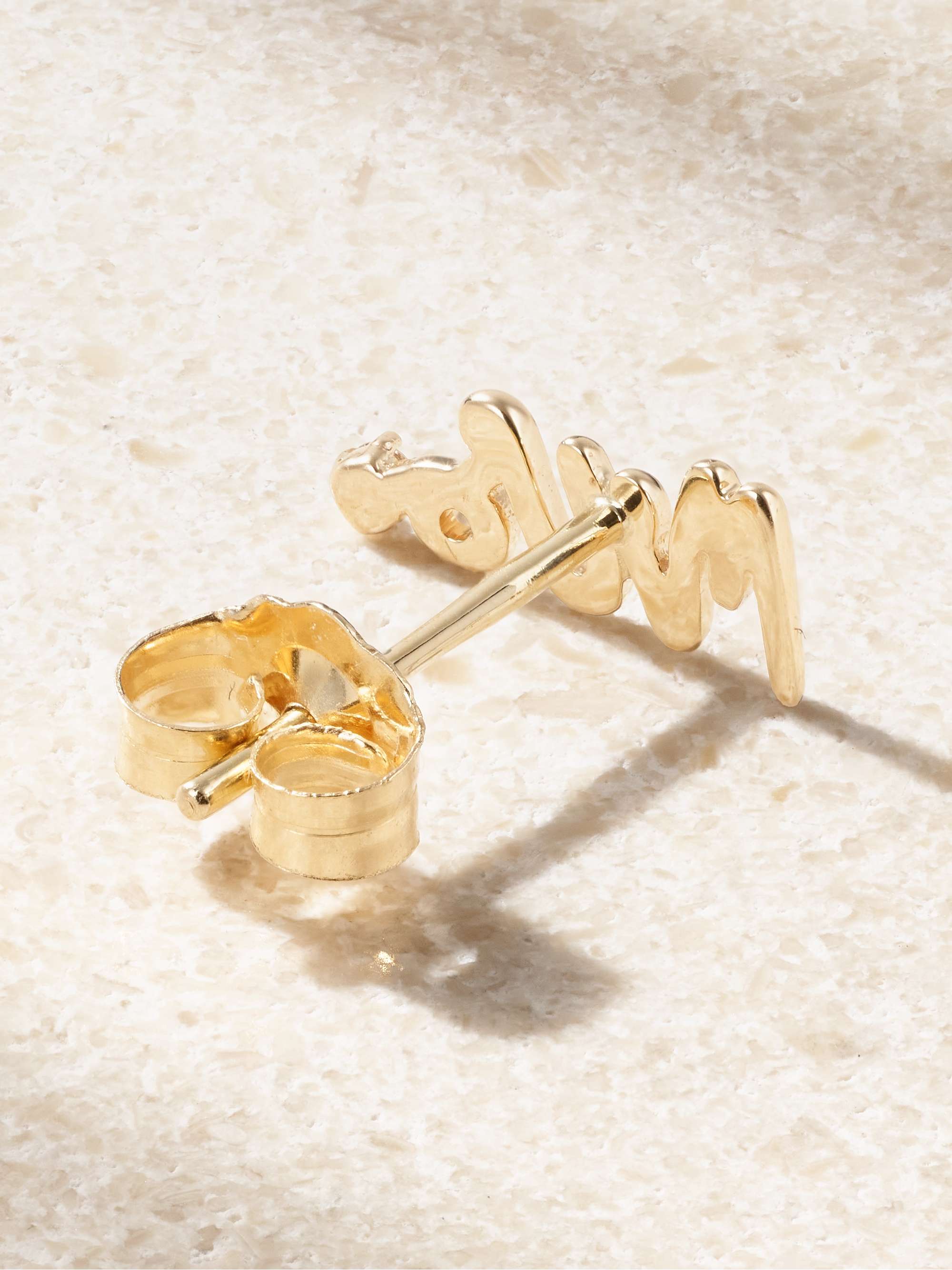 ALISON LOU Mrs 14-karat gold diamond earring