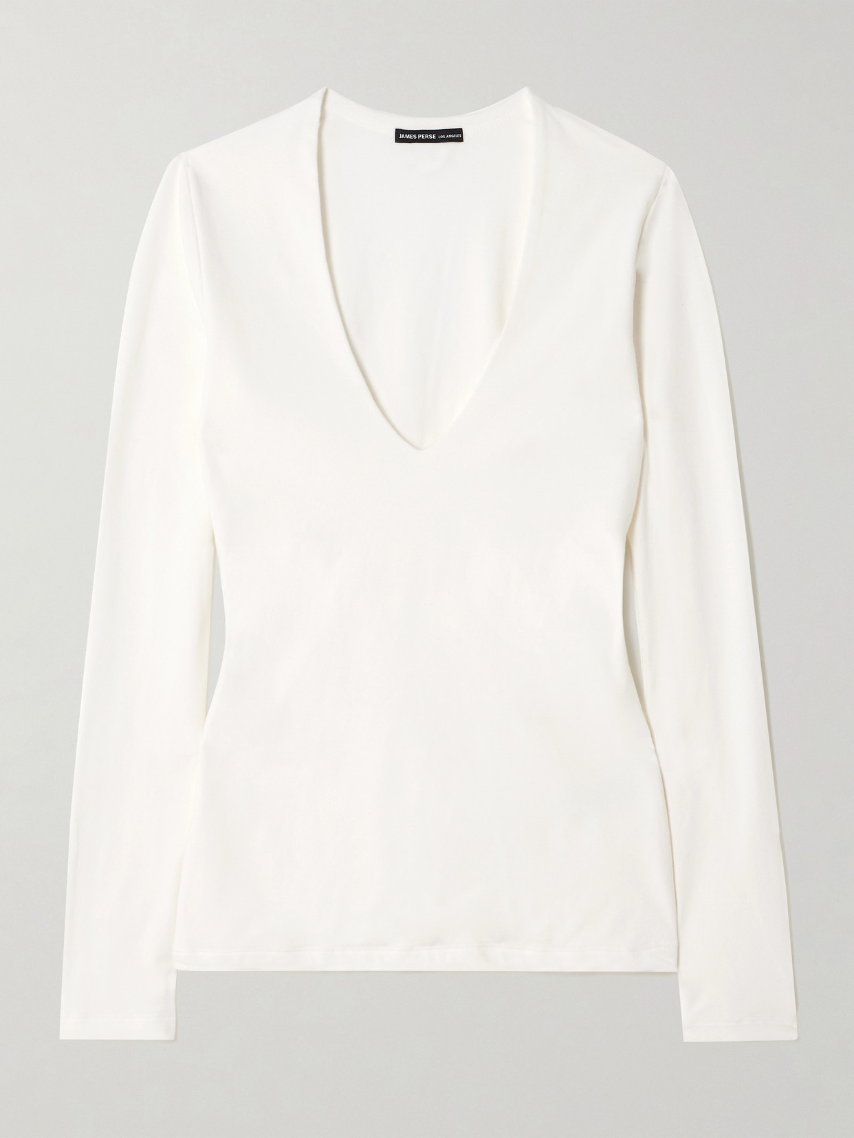 James Perse Cotton-blend Jersey T-shirt In White