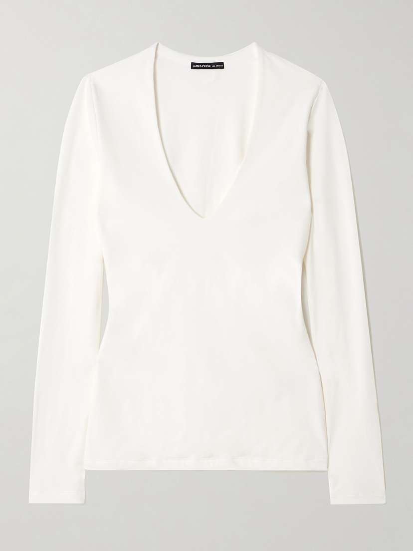 James Perse Cotton-blend Jersey T-shirt