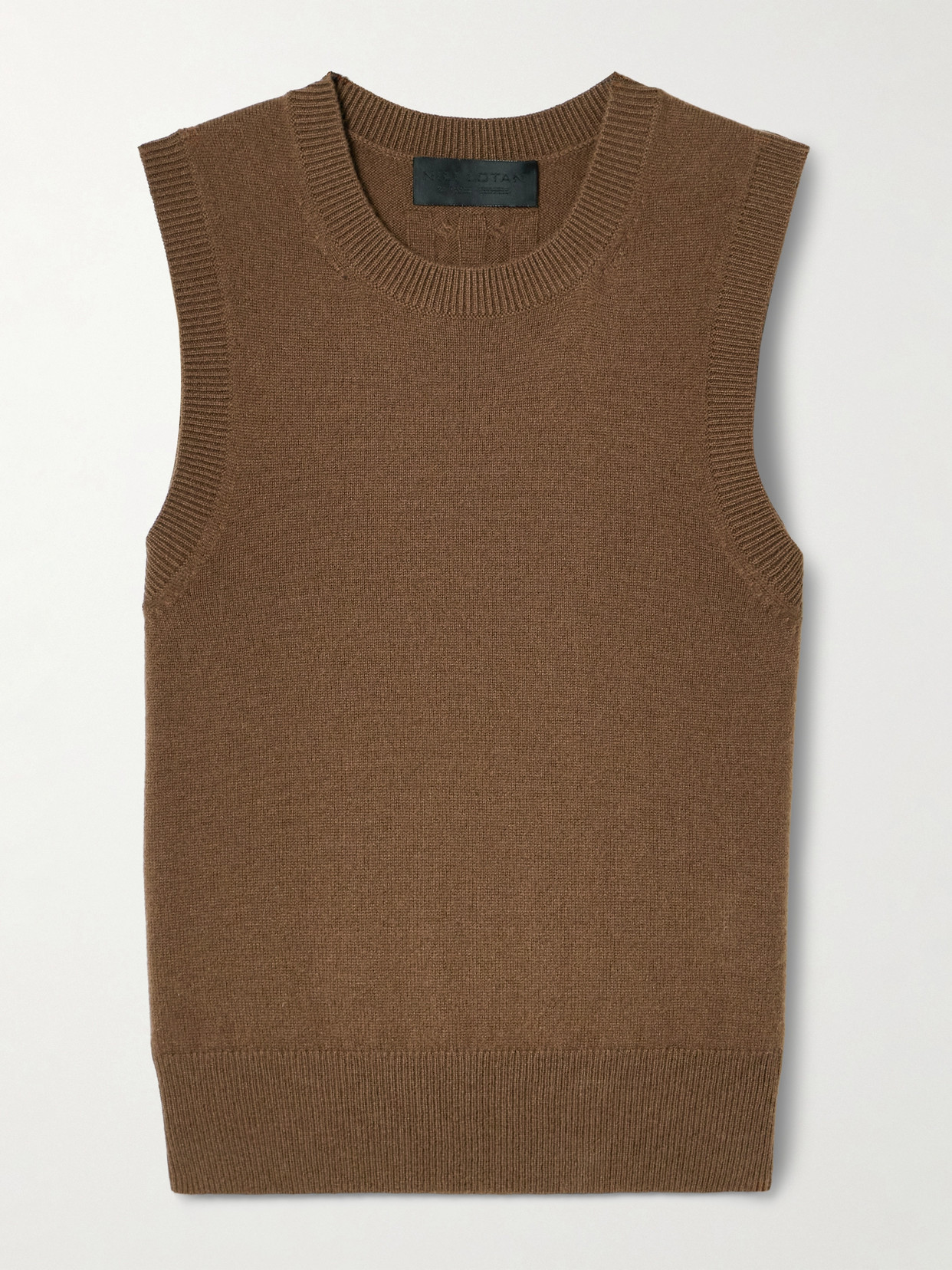 Nili Lotan May Cashmere Tank In Brown