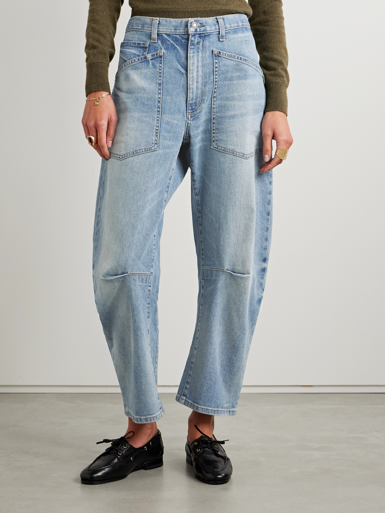 Nili Lotan Shon Jeans In Blue