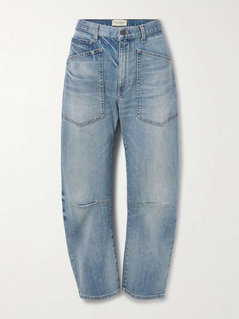 Nili Lotan Shon High-rise Tapered Jeans