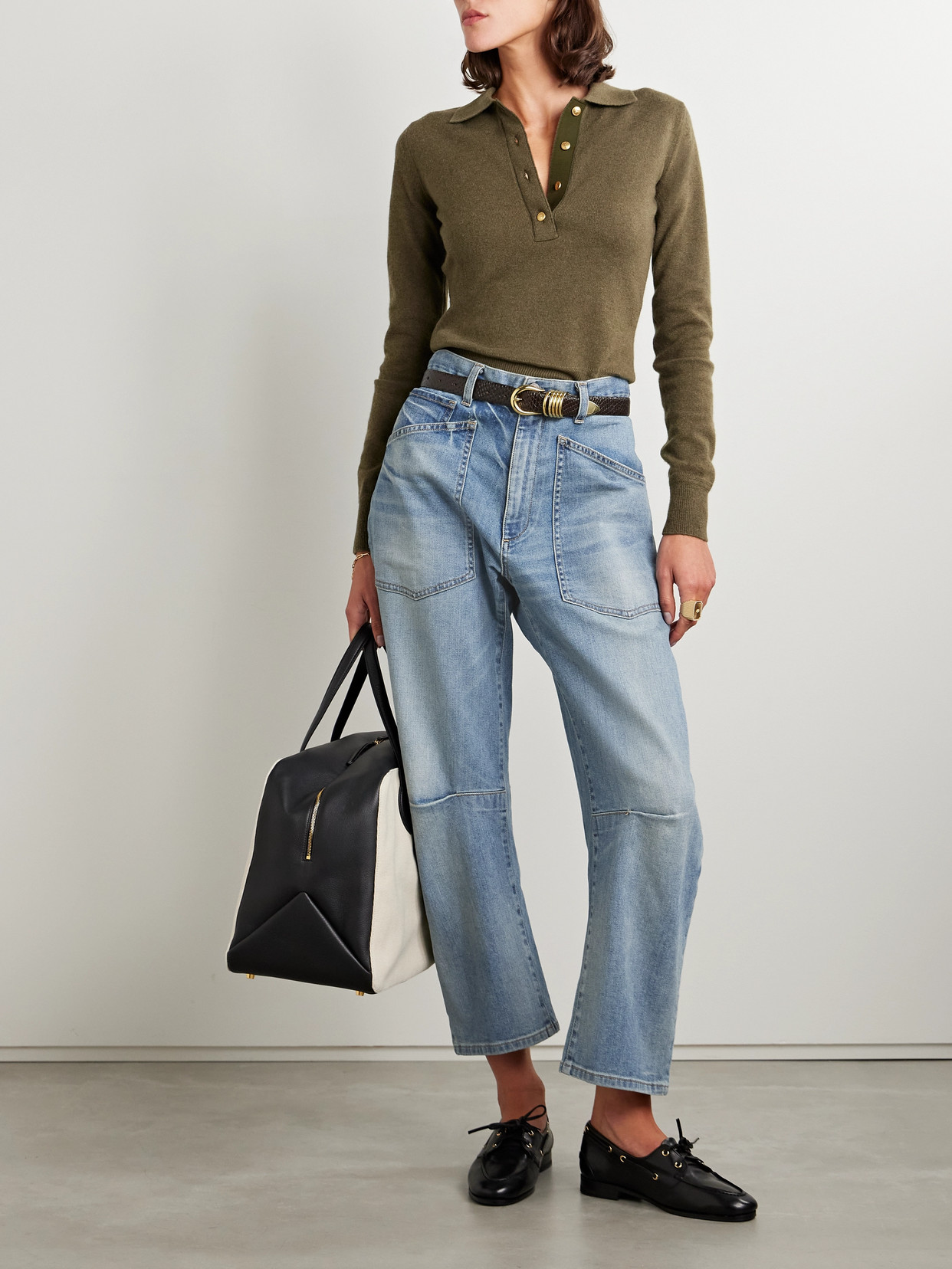Nili Lotan Shon Jeans In Blue