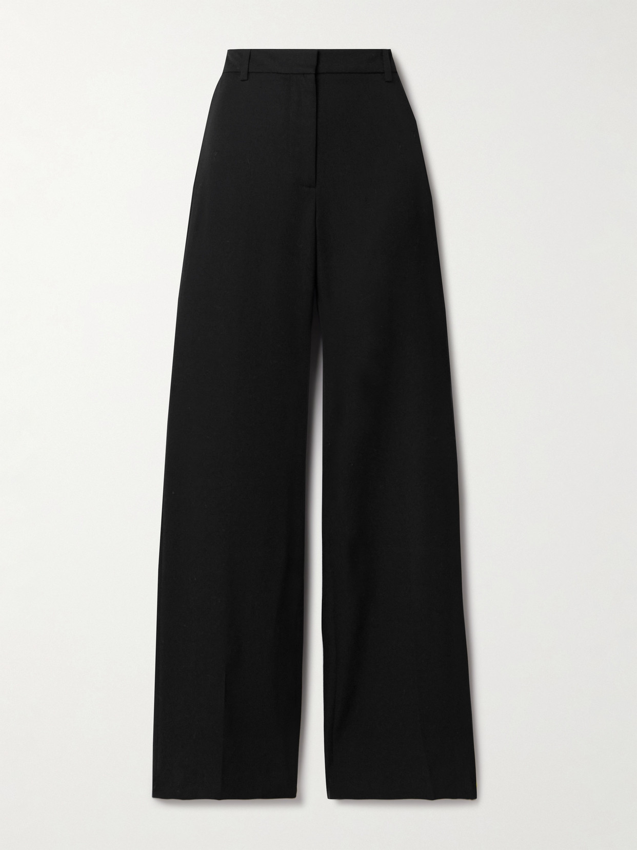 Nili Lotan Effy Wool-twill Wide-leg Pants In Black
