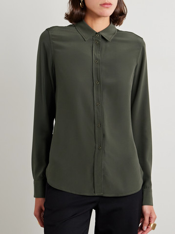 Nili Lotan Gaia silk crepe de chine shirt