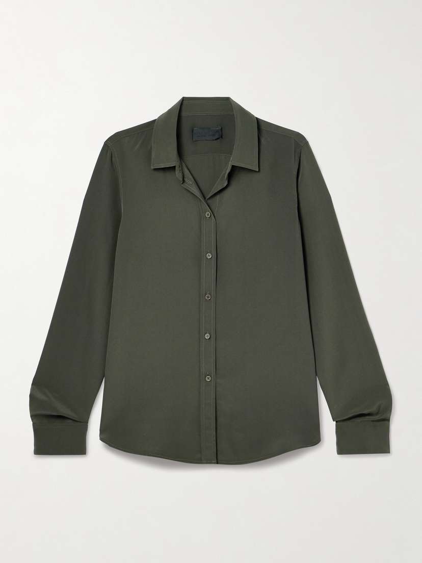 Nili Lotan Gaia Silk Crepe De Chine Shirt